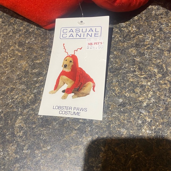 NWT Lobster Paws dog costume M - Picture 2 of 3